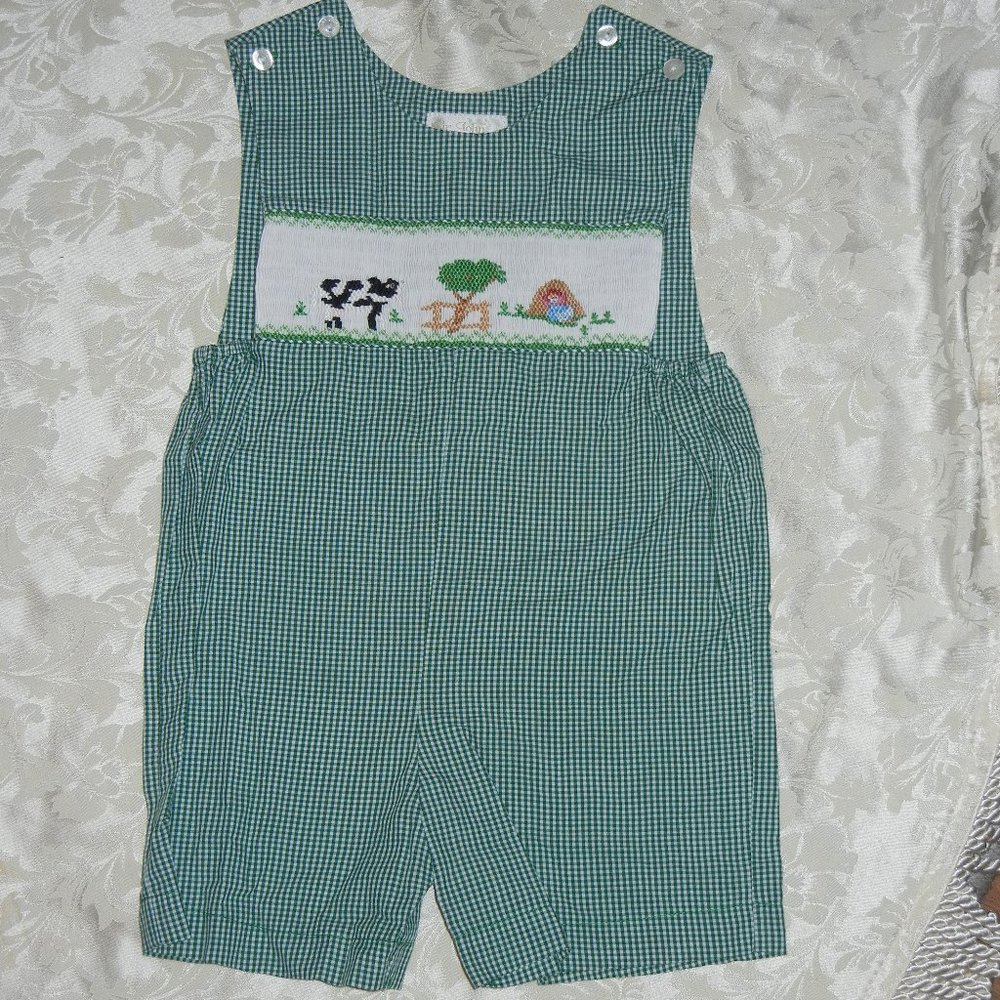 Sir John Rosalina  (SZ 2T ) Spring Plaid Smocked Farm JON JON